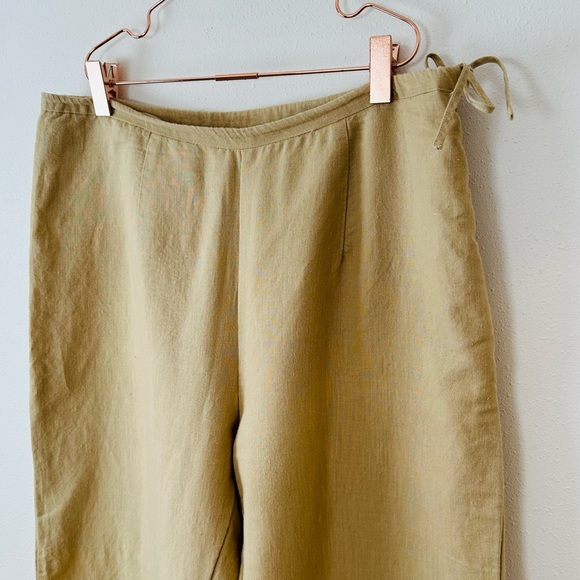 Vintage Tenderly linen blend straight leg pants trousers - Picture 10 of 10